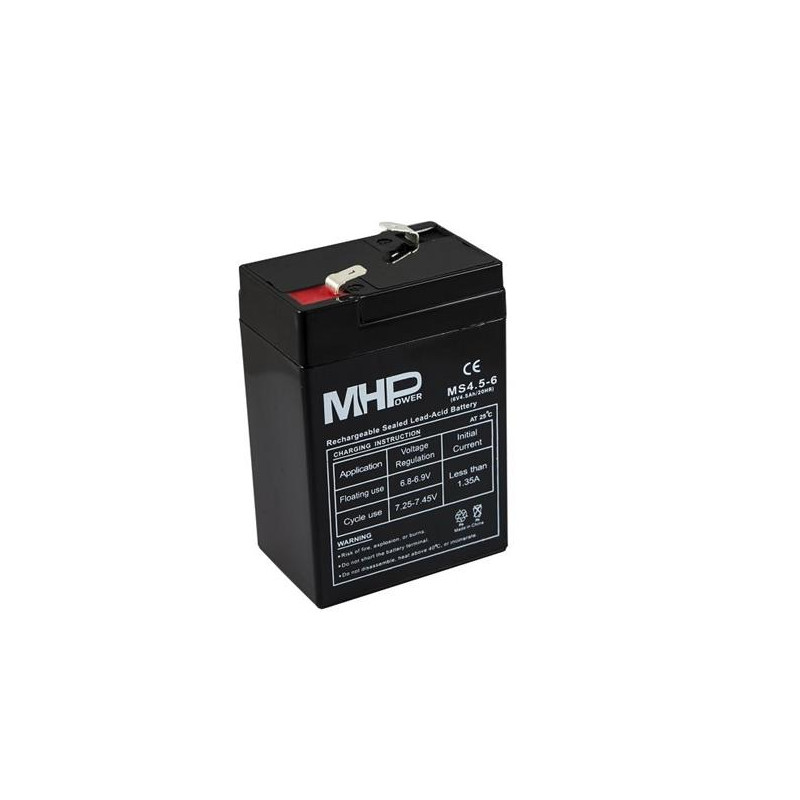 Baterie MHPower MS4.5-6 VRLA AGM 6V/4,5Ah