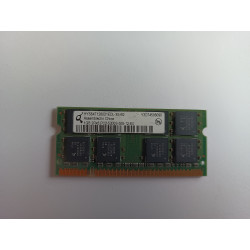 !BAZAR! - HYS64T128021EDL-3S-B2 Qimonda 1GB PC2-5300 667MHz non-ECC Unbuffered CL5 200-Pin SoDimm Dual Rank Memory Module