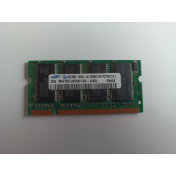 !BAZAR! - SAMSUNG APPLE M470L3224FU0-CB3 256MB PC2700S DDR LAPTOP 200-PIN SO-DIMM RAM